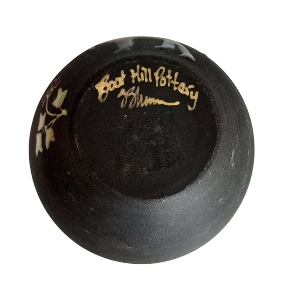 Boot Hill Pottery Bowl Moose Berry Design Serving Cereal Rustic Signed - Picture 7 of 8